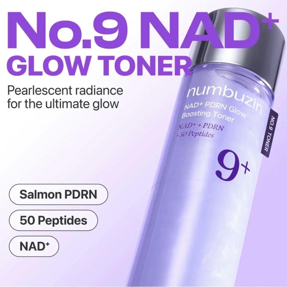 NUMBUZIN NO.9 NAD+ PDRN GLOW BOOSTING TONER - BRAND NEW in a SEALED box!